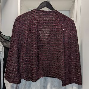 ST JOHN KNIT CROPPED BLAZER